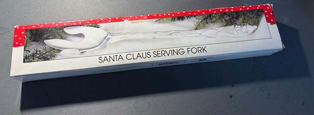 International Silver Santa Claus Serving Fork